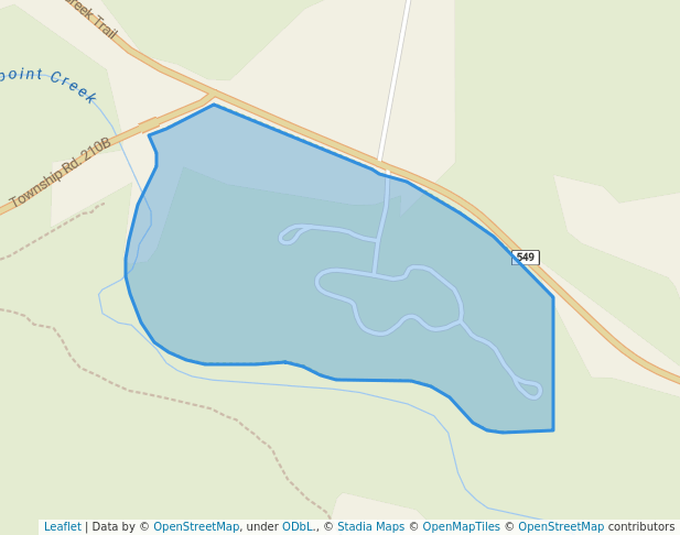 walking in North Fork Provincial Recreation Area map in Millarville