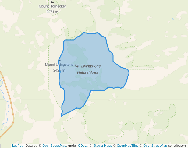 walking in Mt. Livingstone Natural Area map in Longview