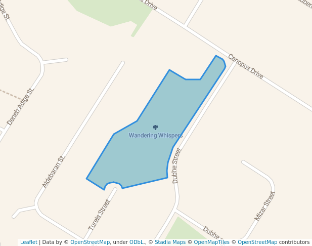 walking in Wandering Whispers map in Olifantsfontein