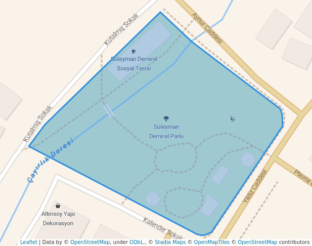 walking in Süleyman Demirel Parkı map in Kapaklı