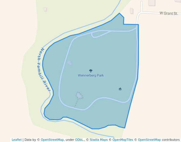 walking in Wennerberg Park map in Carlton