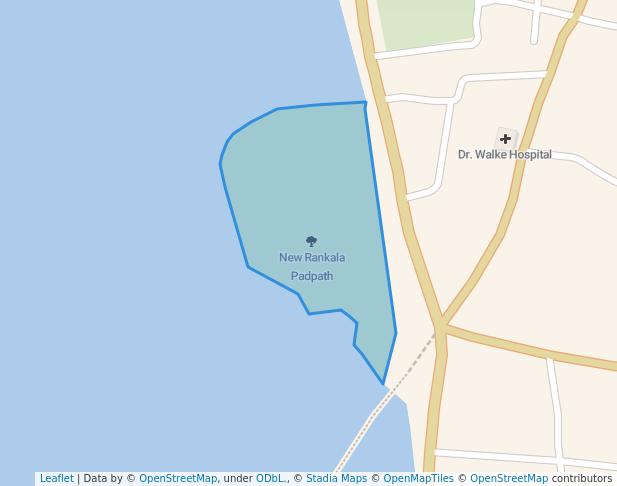 walking in New Rankala Padpath map in Kolhapur