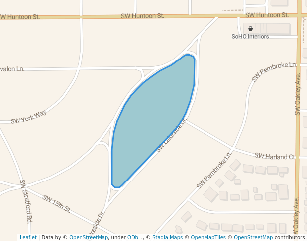 walking in Westboro Park map in Topeka