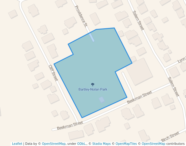walking in Bartley-Nolan Park map in Fitchburg