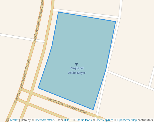 walking in Parque del Adulto Mayor map in Moquegua