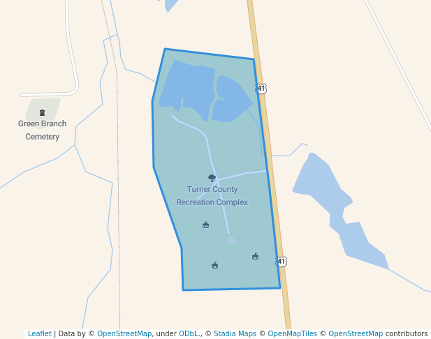walking in Turner County Recreation Complex map in Ashburn