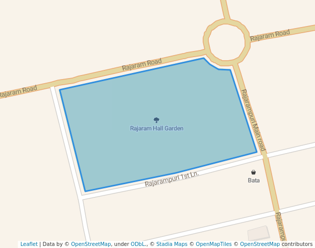 walking in Rajaram Hall Garden map in Kolhapur