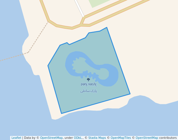 walking in پارک ساحلی map in Bandar-e Deylam