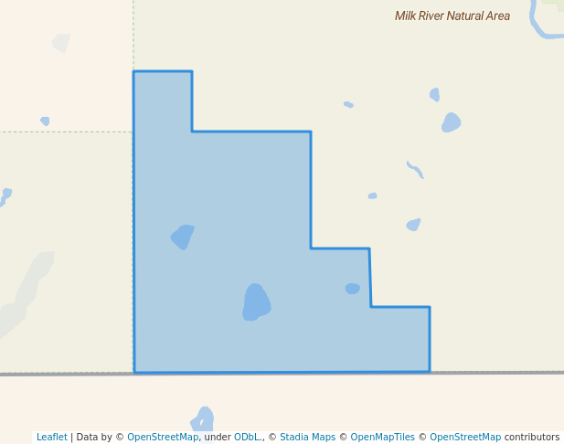 walking in Kennedy Coulee Ecological Reserve map in Aden