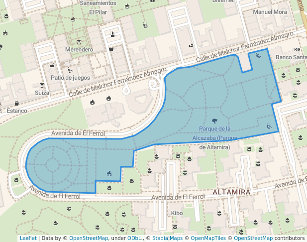 Parque de la Alcazaba (Parque de Altamira)