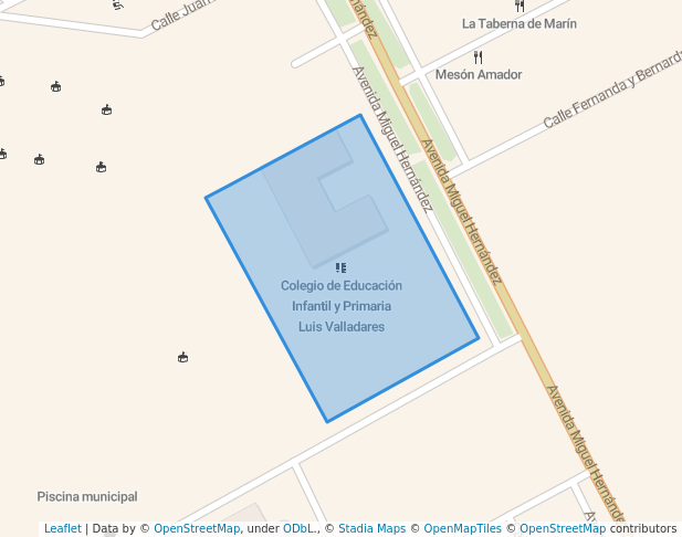 Colegio Luis Valladares in Las Cabezas de San Juan | Map and Routes
