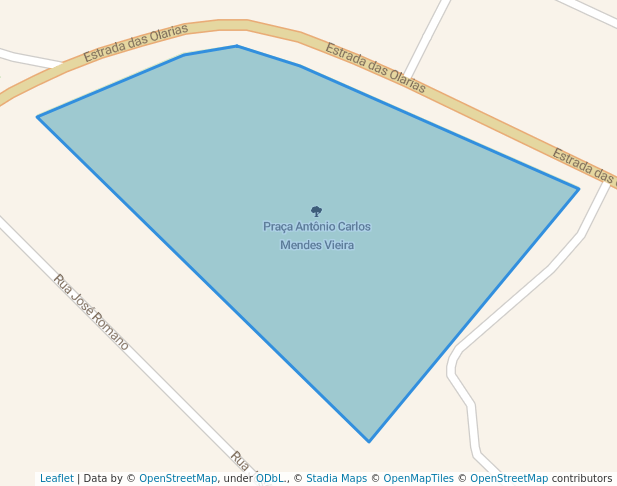 walking in Praça Antônio Carlos Mendes Vieira map in Curitiba