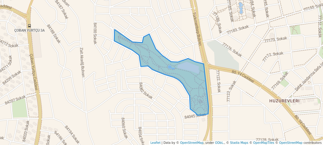 walking in 2. Seyhan Koruluğu map in Adana