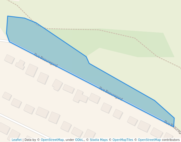 walking in Belvédère Beauregard map in Saguenay