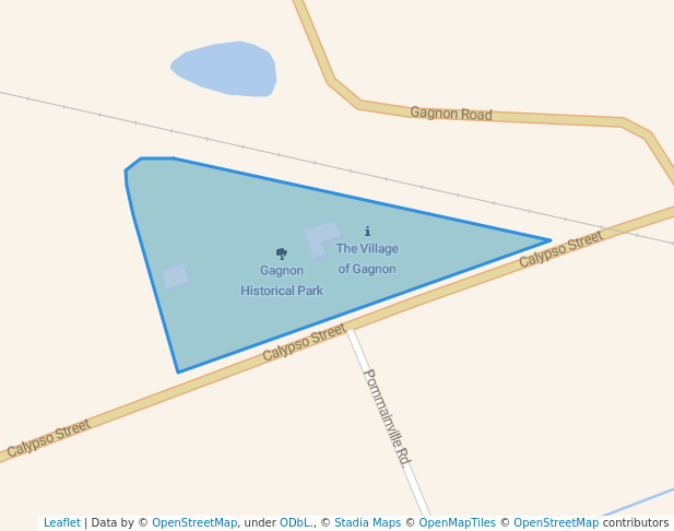 walking in Gagnon Historical Park map in Limoges