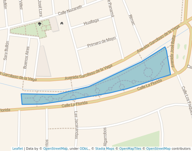 walking in Paseo las Musas map in Chiclayo