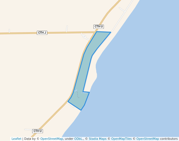 walking in Robert La Salle County Park map in Algoma