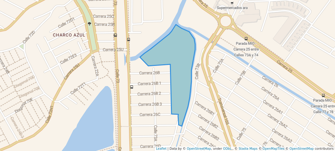 walking in Ecoparque pisamos map in Cali