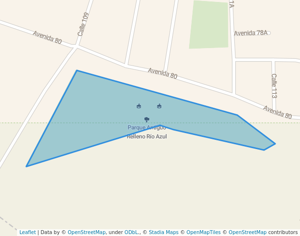 walking in Parque Antiguo Relleno Río Azul map in Curridabat