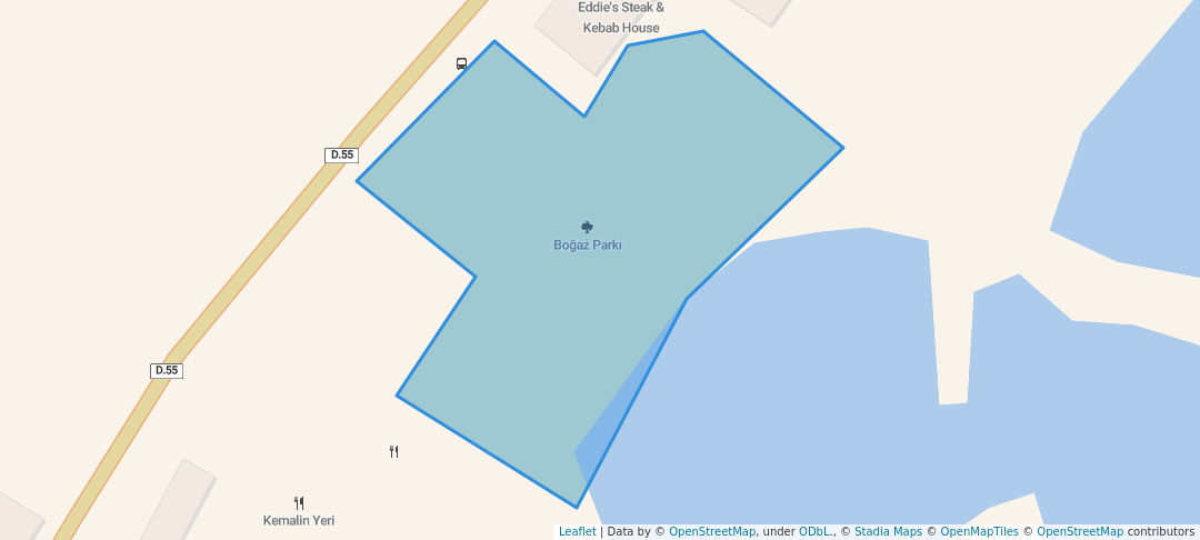 walking in Boğaz Parkı map in Boğaz