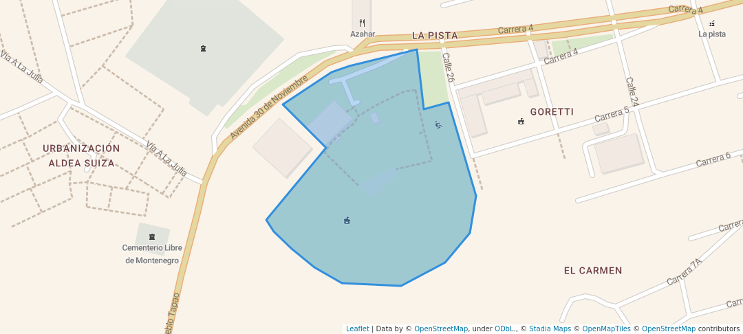 walking in Parque de La Familia Javier Correa Zapata map in Montenegro