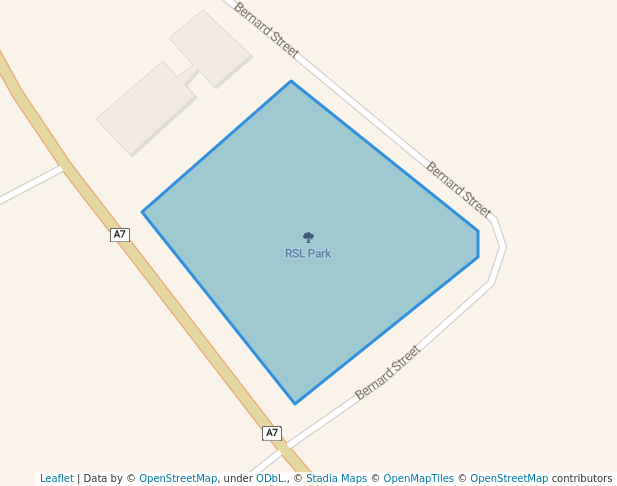 walking in RSL Park map in Beaconsfield