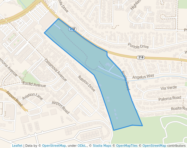 walking in Work Memorial Park map in Del Rey Oaks