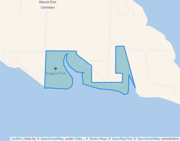 walking in Dragoon Park map in Lyndon