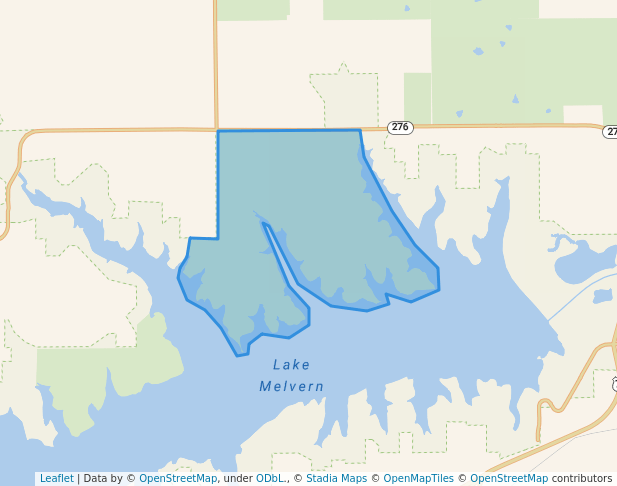 walking in Eisenhower State Park map in Osage City