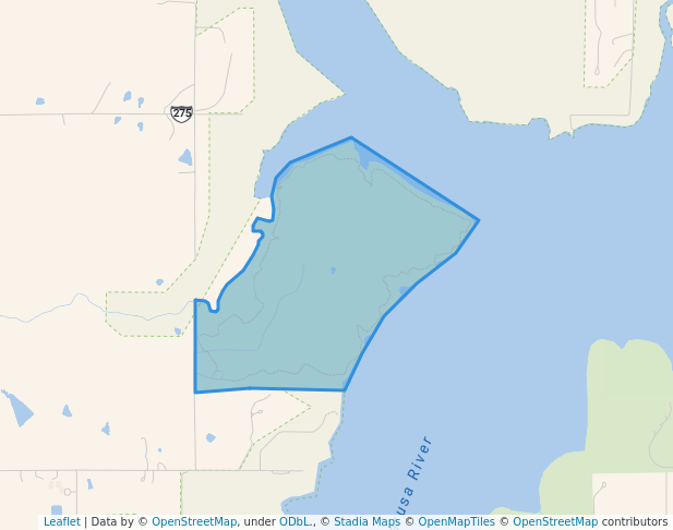 walking in Woodridge Primitive Park map in Tecumseh