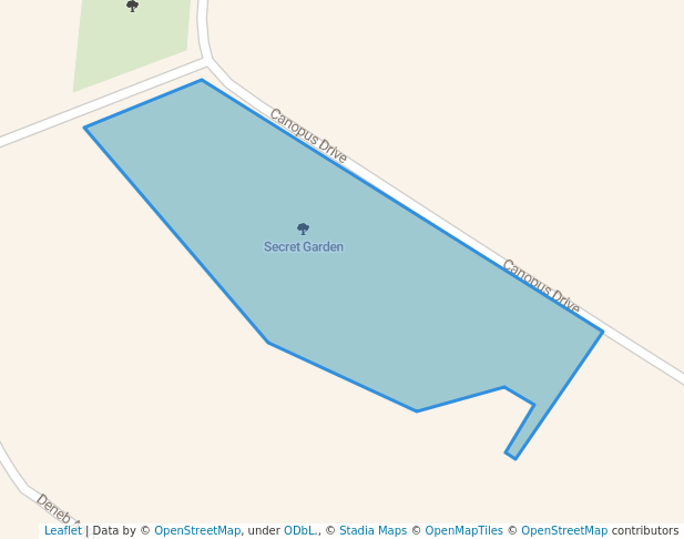 walking in Secret Garden map in Olifantsfontein