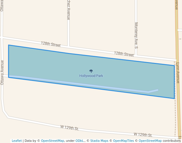 walking in Hollywood Park map in Savage