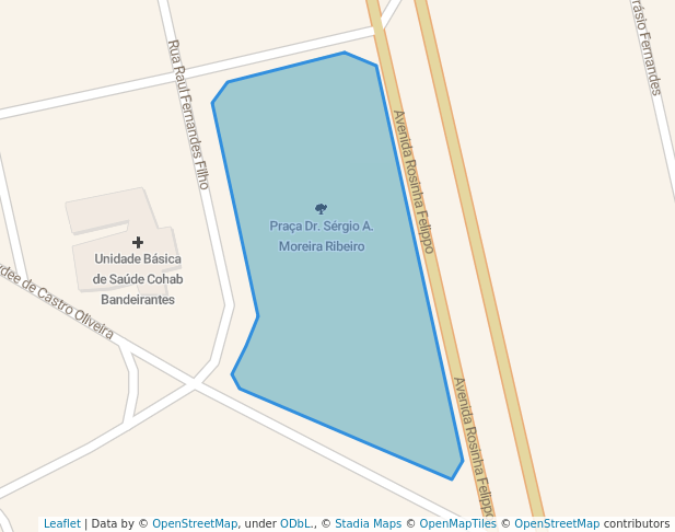 walking in Praça Dr. Sérgio A. Moreira Ribeiro map in Guaratinguetá