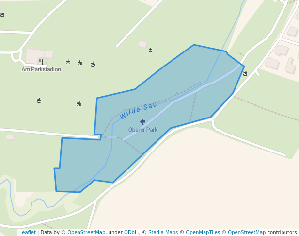 walking in Oberer Park map in Wilsdruff