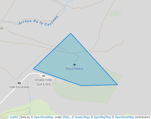 walking in Plaza Pública map in Tandil