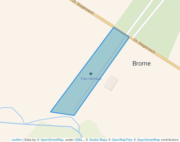 walking in Parc Héritage map in Knowlton