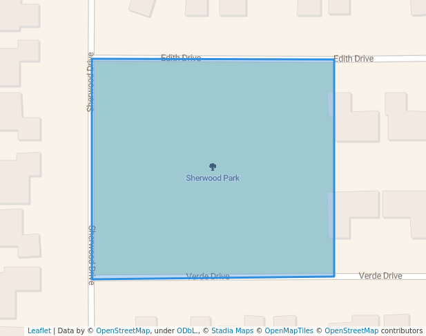 walking in Sherwood Park map in Gustine