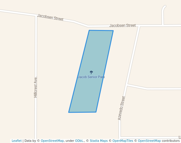 walking in Jacob Senior Park map in Antioch