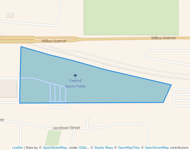 walking in Gaylord Sports Fields map in Antioch