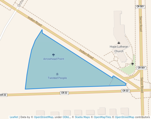 walking in Arrowhead Point map in Ottawa Hills