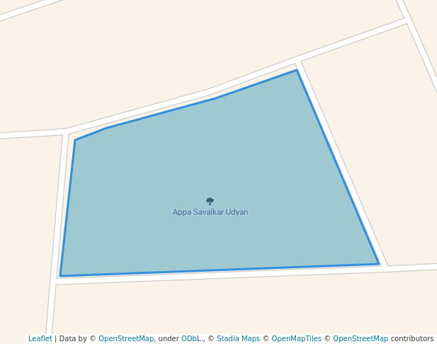 walking in Appa Savalkar Udyan map in Solapur