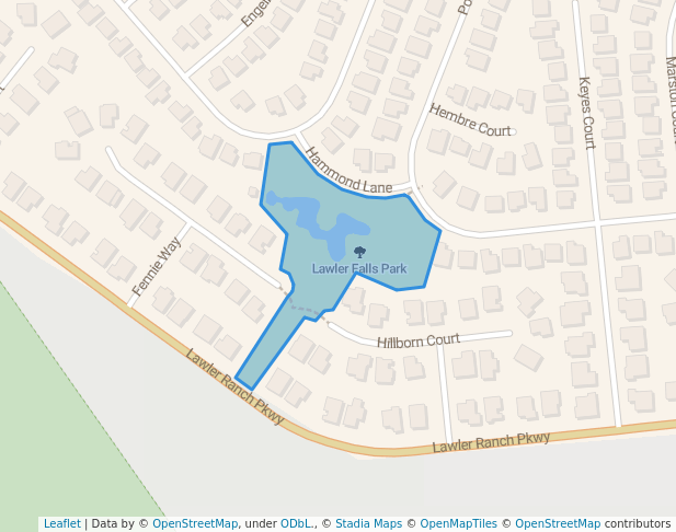 walking in Lawler Falls Park map in Suisun City