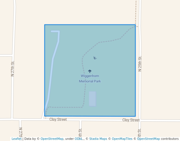 walking in Wiggenhorn Memorial Park map in Ashland