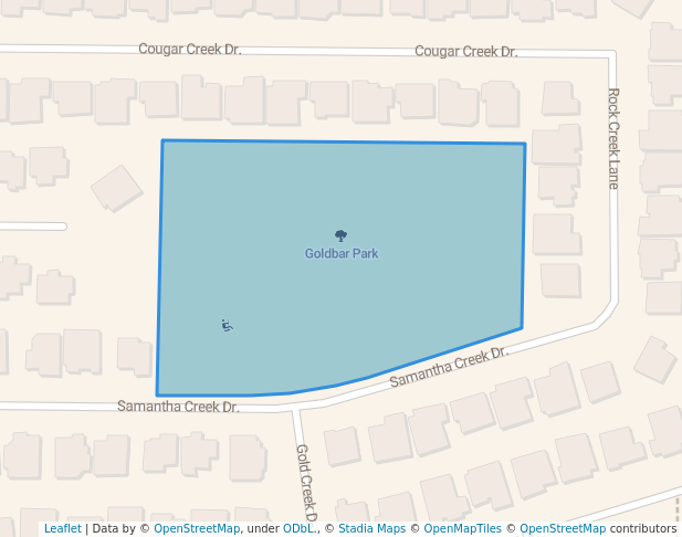 walking in Goldbar Park map in Patterson