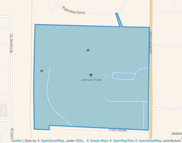 walking in Jackson Park map in Jackson