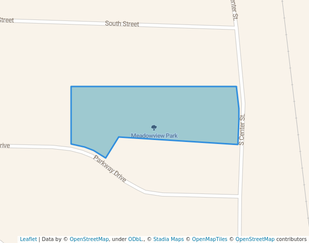 walking in Meadowview Park map in Jackson