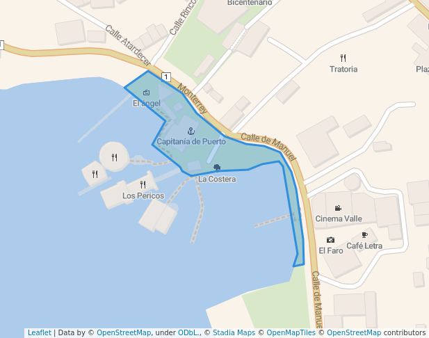 walking in La Costera map in Valle de Bravo