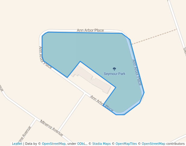 walking in Seymour Park map in Edenvale