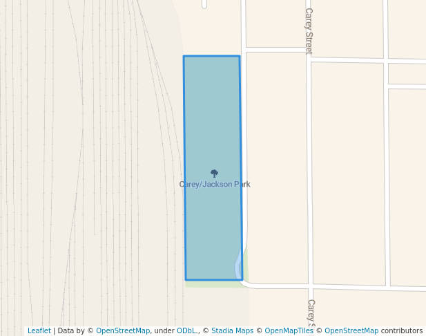 walking in Carey/Jackson Park map in East Chicago