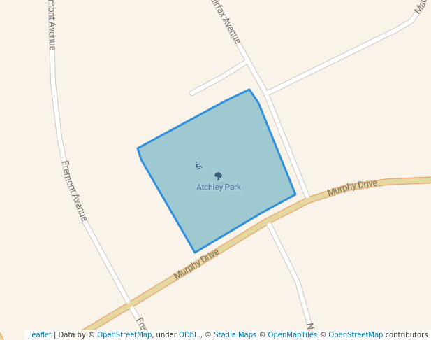 walking in Atchley Park map in Romeoville